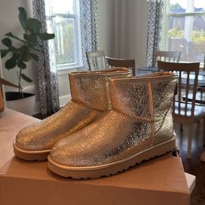 Gold Classic Metallic Mini UGG